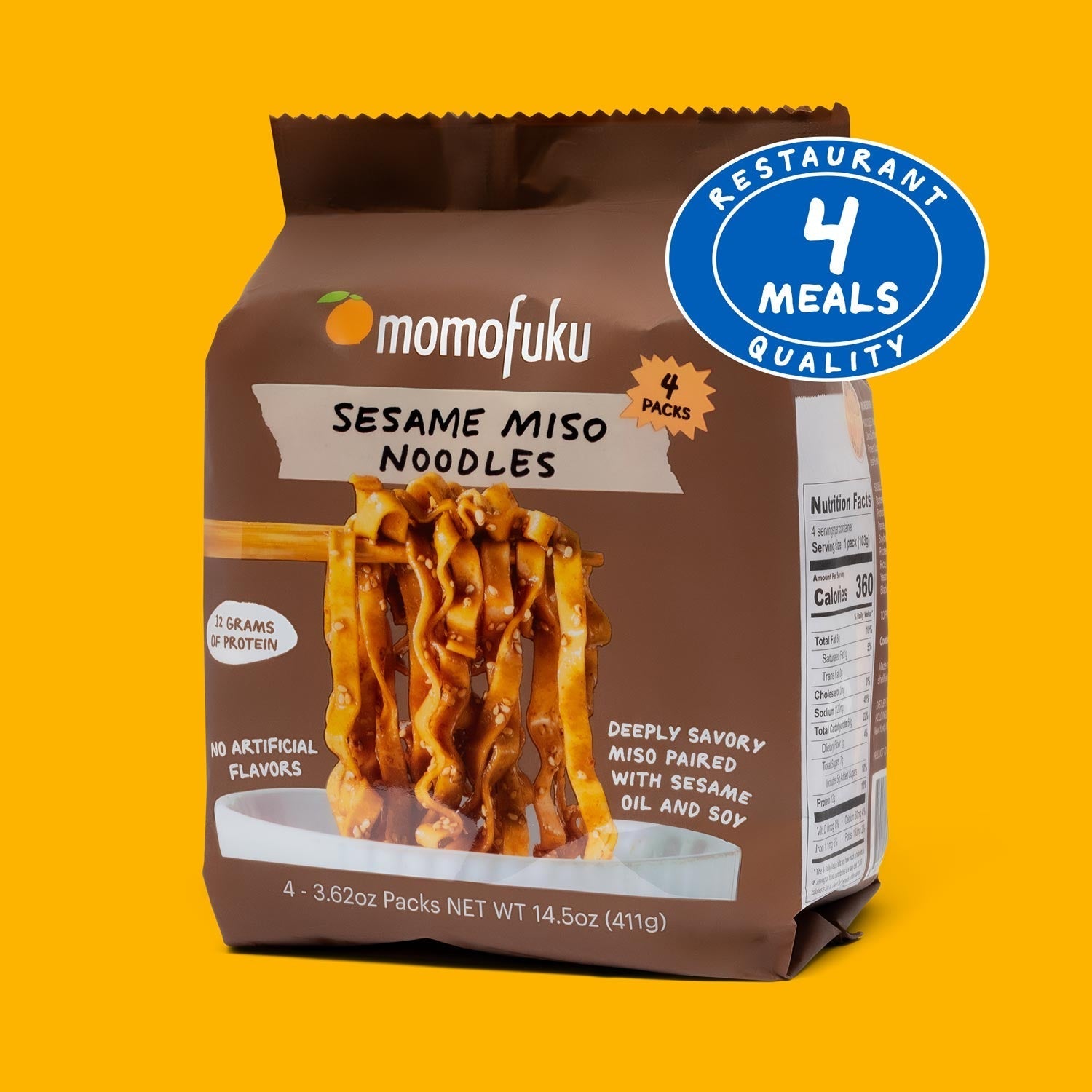 Sesame Miso Noodles | 4 Packs - Clean Style