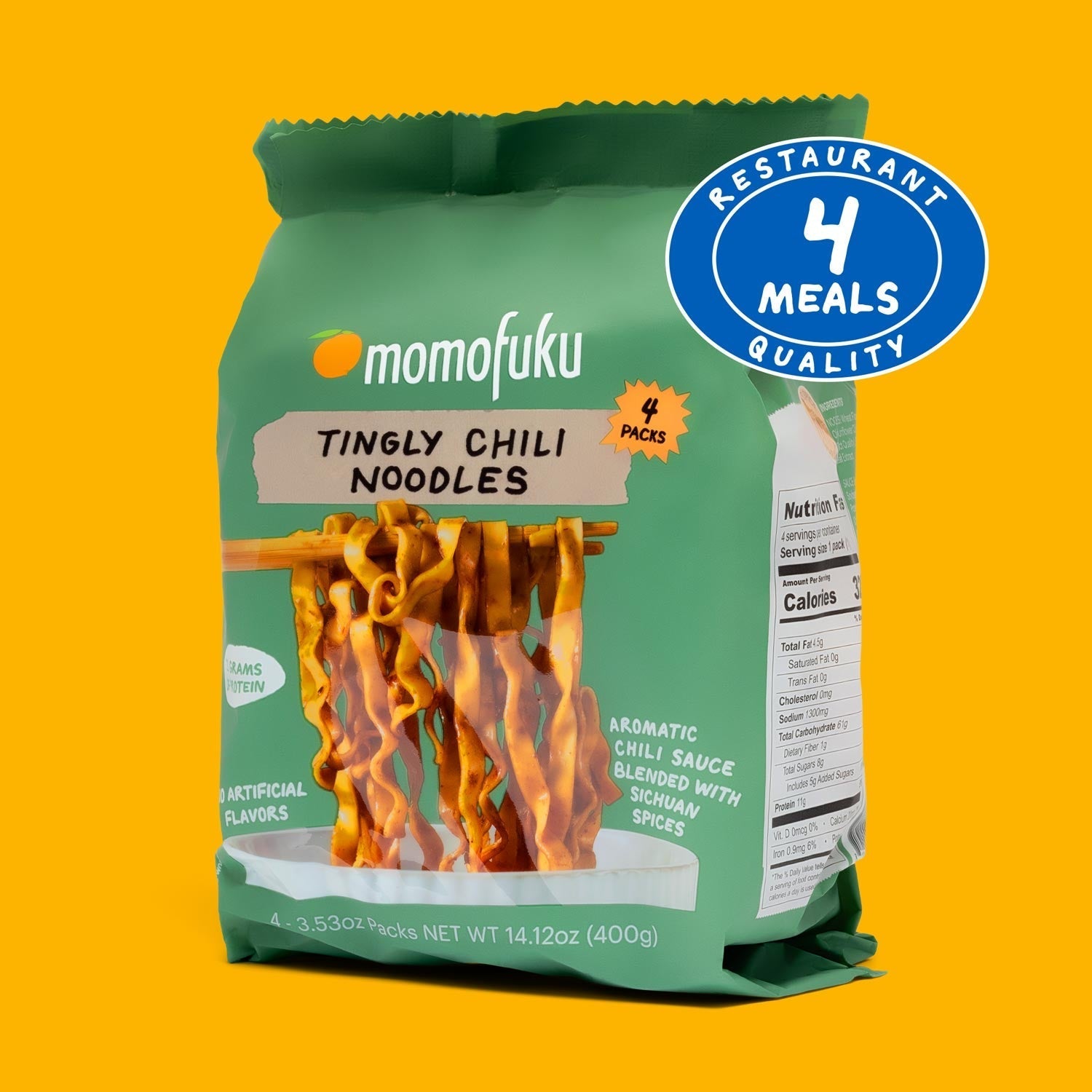 Tingly Chili Noodles | 4 Packs - Bright Touch